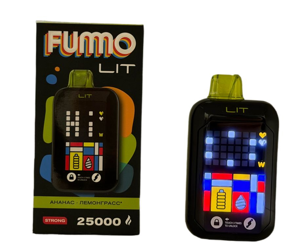 Fummo Lit Фейхоа-лайм 25000 затяжек 20мг Hard (2% Hard)