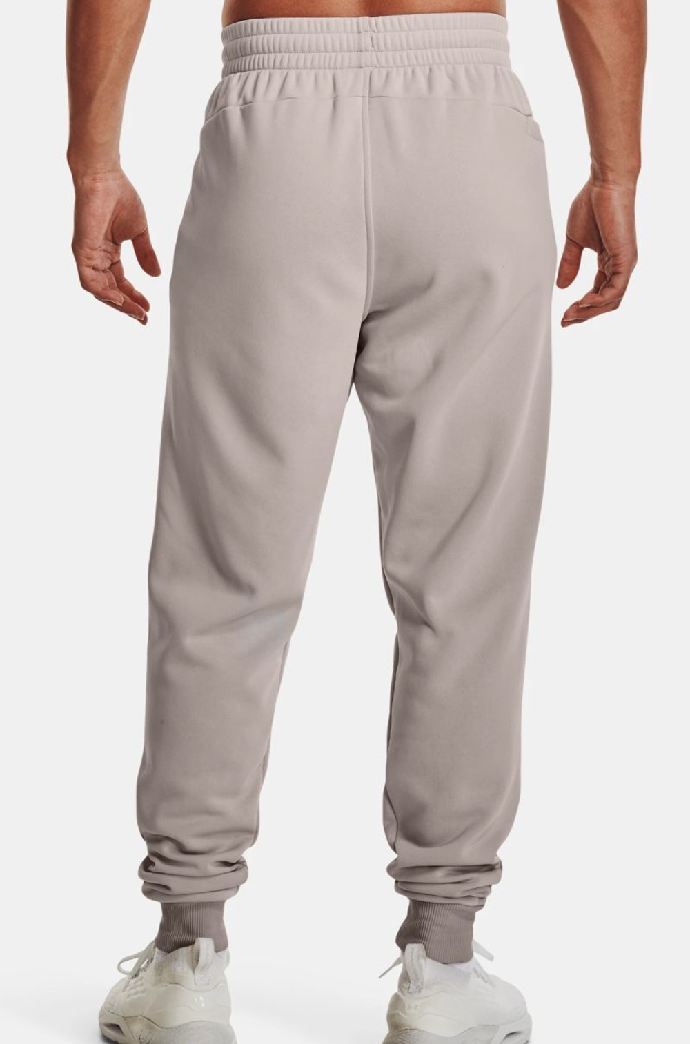 Теннисные брюки Under Armour Men's Armour Fleece Joggers - ghost grey/pewter