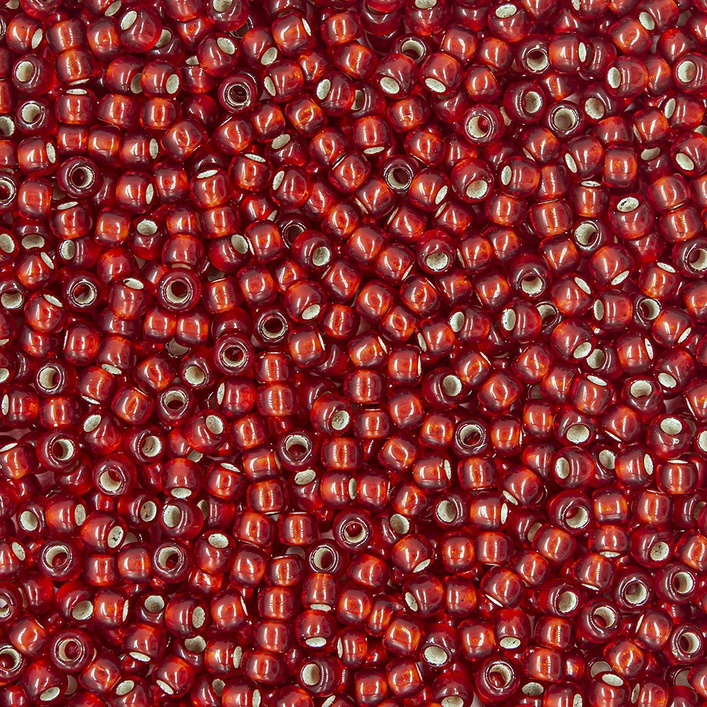 Японский бисер TOHO Round 11/0 (№25CF), с внутренним серебрением, прозрачный матовый