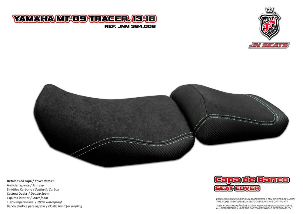 Yamaha MT-09 Tracer FJ-09 2013-2018 JN-Europe чехол для сиденья противоскользящий