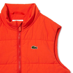 Детская теннисная толстовка Lacoste Kids' Lacoste Taffeta Vest Jacket - orange