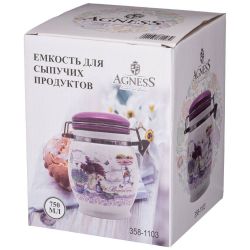 БАНКА AGNESS "ЛАВАНДОВАЯ ВЕСНА" 11,5*15 СМ 750 МЛ (КОР=24ШТ.)