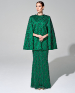 Кейп "Хозяйка медной горы" с вышивкой ручной работы