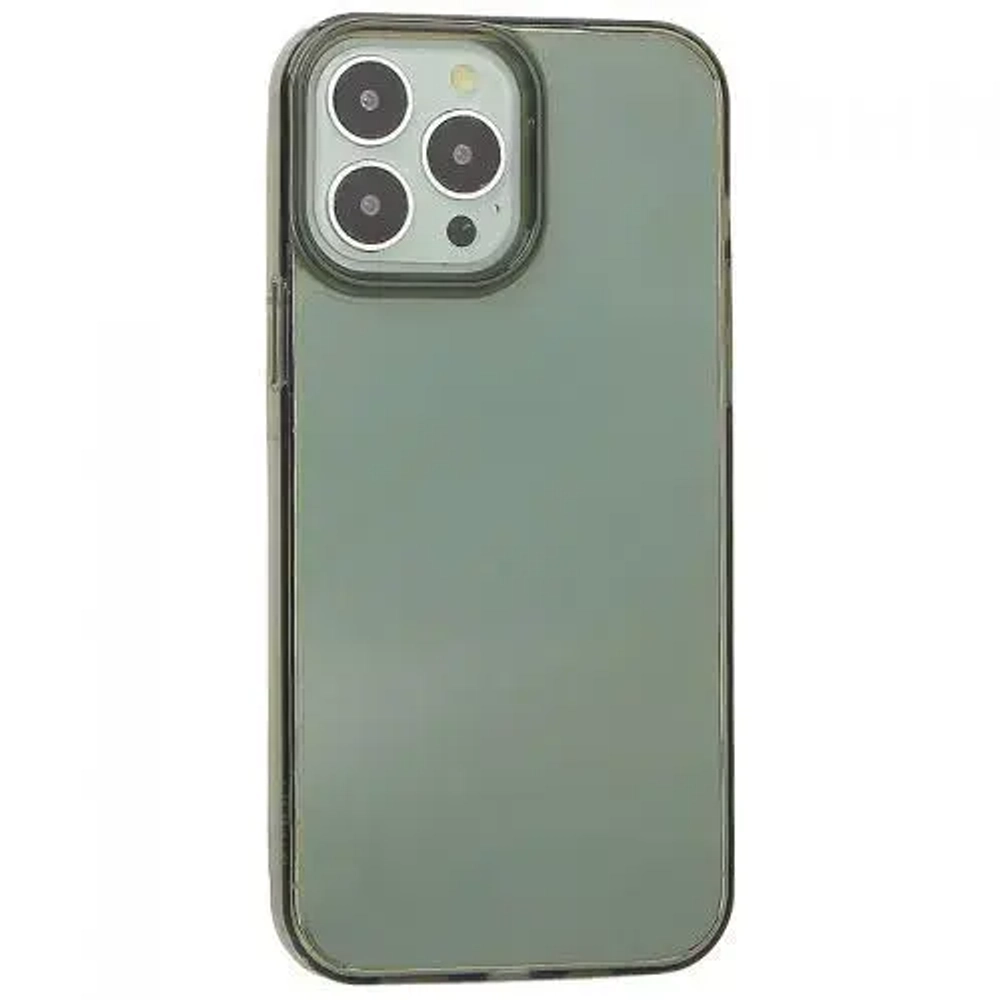 Чехол-накладка Kzdoo Guardian Case для iPhone 14 силиконовый (прозрачно-черный)