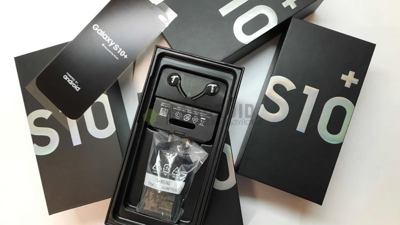 Комплект коробка Samsung Galaxy S10 S10e (Наушники AKG/зарядное устройство)