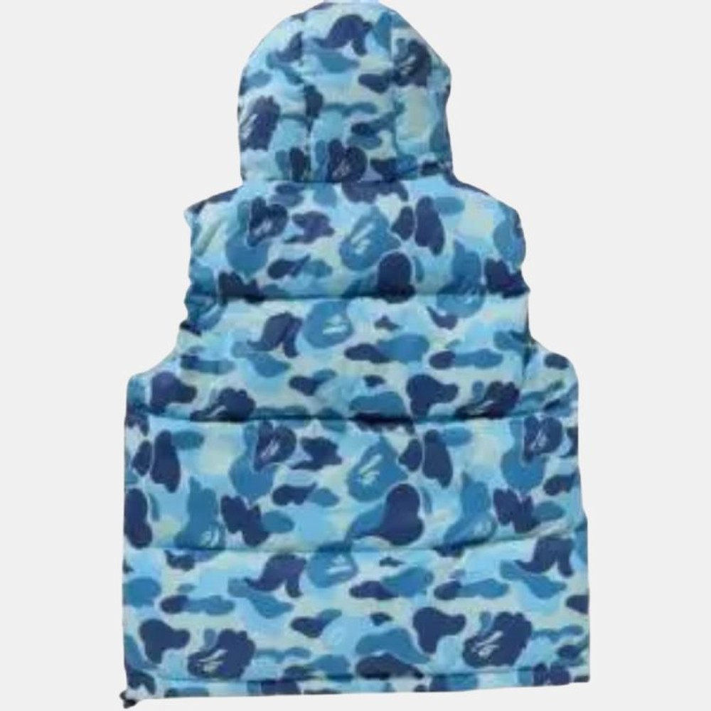 A Bathing Ape Bathing Ape Fw25 Down Vest синий