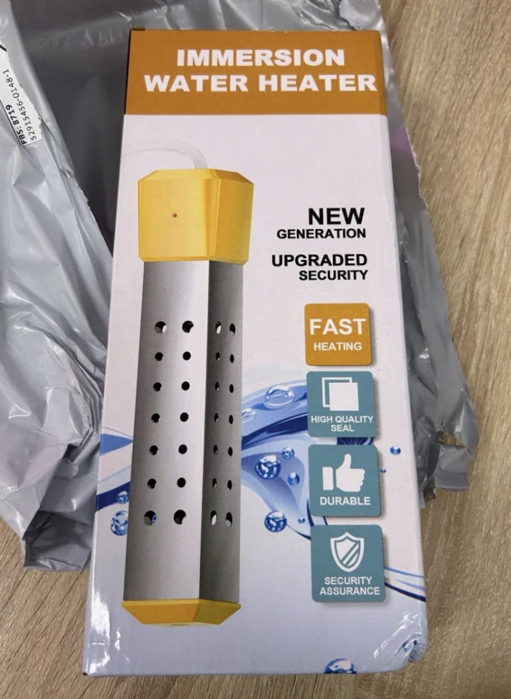 БАШНЯ Электрокипятильник 2000 Вт, скрытый нагрев, 220 В, желтый (1 шт.)