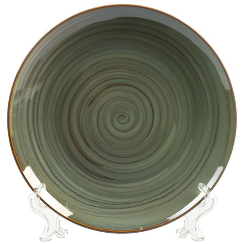 Тарелка десертная, керам, 21 см, кругл, Verde зеленый, Daniks ST2504-2