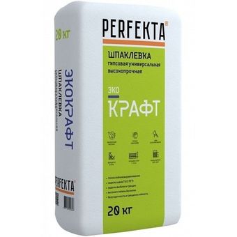 Шпатлевка гипсовая универсальная Perfekta Экокрафт 20 кг