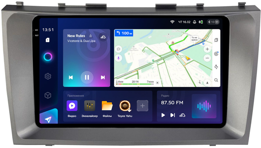 Магнитола для Toyota Camry 40 2006-2011- Teyes CC3-2K QLed Android 10, ТОП процессор, SIM-слот, CarPlay