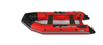 Лодка ПВХ X-River Rocky 415 НДВД + усиленное дно и баллон, красно-черный/фурнитура черная