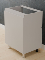 Кухня Севилья 340 см без столешницы (12 модулей), белый ЛДСП / массив дуба