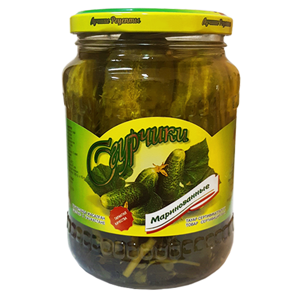 Огурцы маринованные "Лучшие рецепты" 670 гр