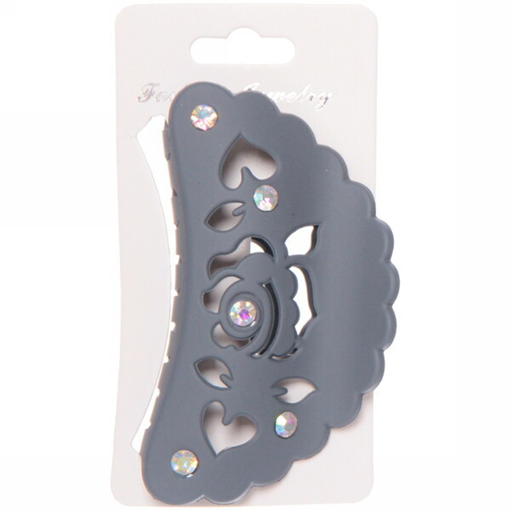 Заколка-краб для волос на блистере «Caiista Collection - Runi», микс 6 цветов, 8,5см