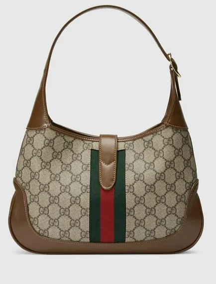 Маленькая сумка-хобо Gucci Jackie 1961 коричневый