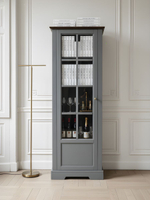 Шкаф витрина, 60х41х170, Лэйквью, сервант с 4 полками, из массива сосны, MAKOSA