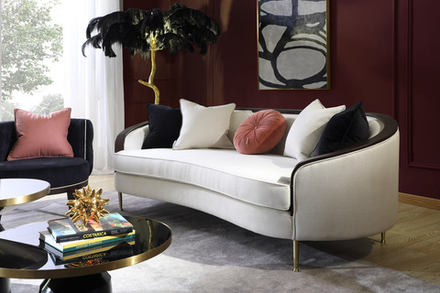 Диван трехместный Ist Casa Люкс, 223х92х78 см, экрю