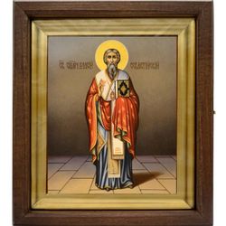 Икона святого Власия - покровителя животных, писанная в монастыре.