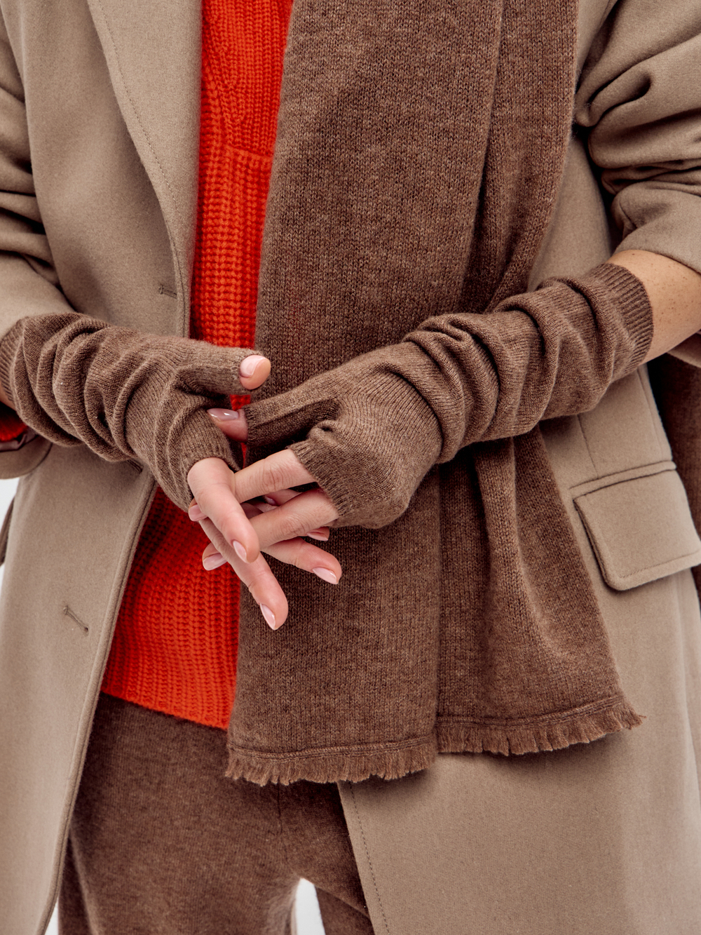 Митенки из кашемира