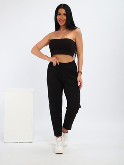 Брюки "Замша" черные