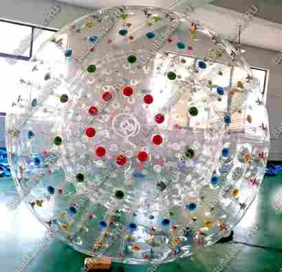 Гидро/аква зорб ТПУ с цветными держателями, диаметр 3 м