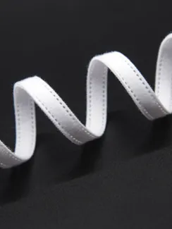 001 Туннельная лента двухшовная, 10 мм, белый 001