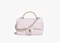 Стеганая мини-сумка Chanel с золотой ручкой