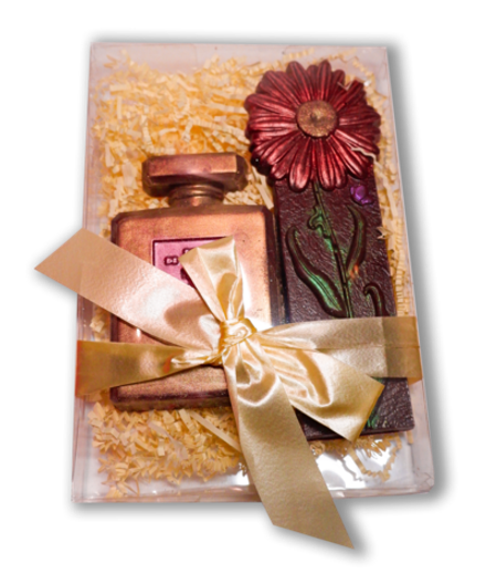 Шоколад ручной работы "Гербера и шанель" 120гр Изысканный шоколад станет приятным подарком