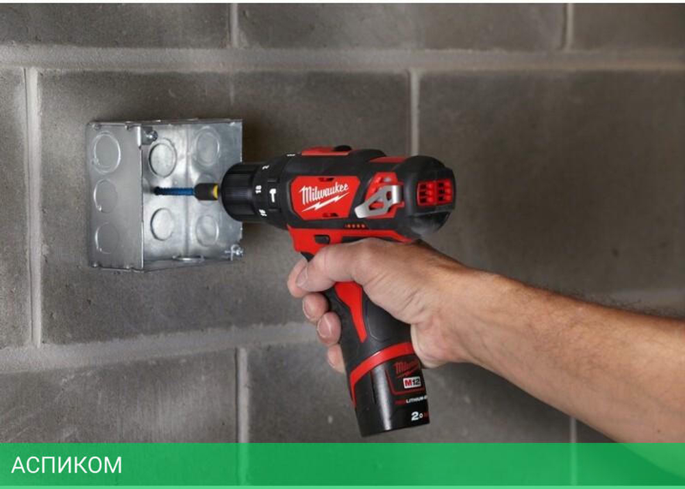 Дрель-шуруповерт Milwaukee M12 BPD-202С (4933441940)