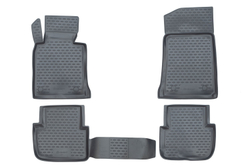 Коврики в салон для BMW 3-series E46 1998-2005, 4 шт. (полиуретан, серые) NLC.05.26.211K