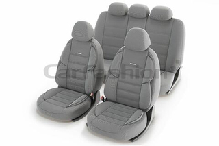 Чехлы на сидения CarFashion «GROSS» 11177 - Твид - св.серый/св.серый/т.серый (3D крой)