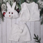 Карнавальный костюм Зайка белый