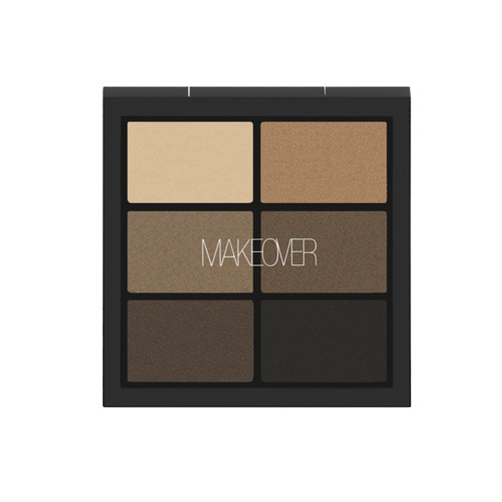 Палетка теней для век 6 оттенков Makeover Paris Pro Eyeshadow Palette 6 Color Love In New York