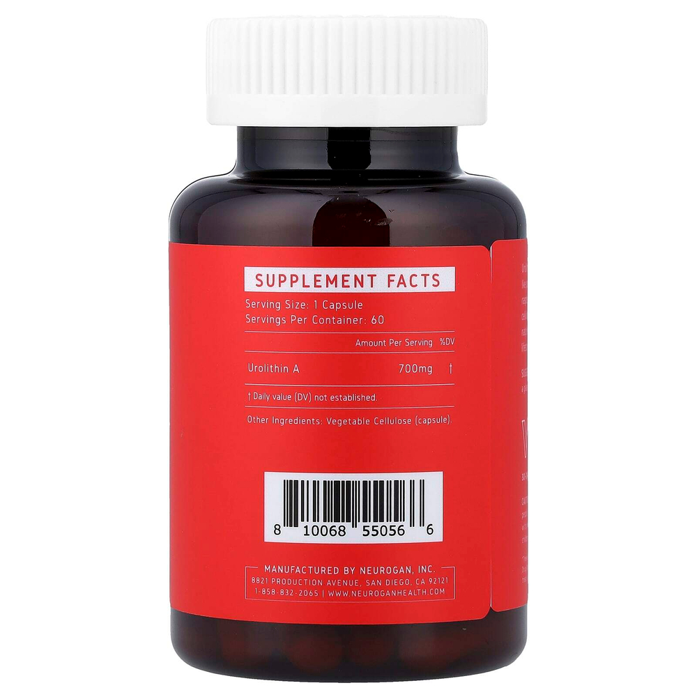 Neurogan Health, уролитин А, 700 мг, 60 капсул, 42 г (1,4 унции)