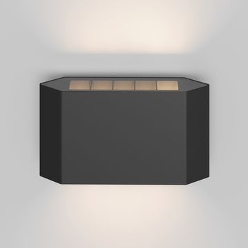 Уличный настенный светодиодный светильник 8W 3000К O412WL-L8GF3K графит Pull Maytoni