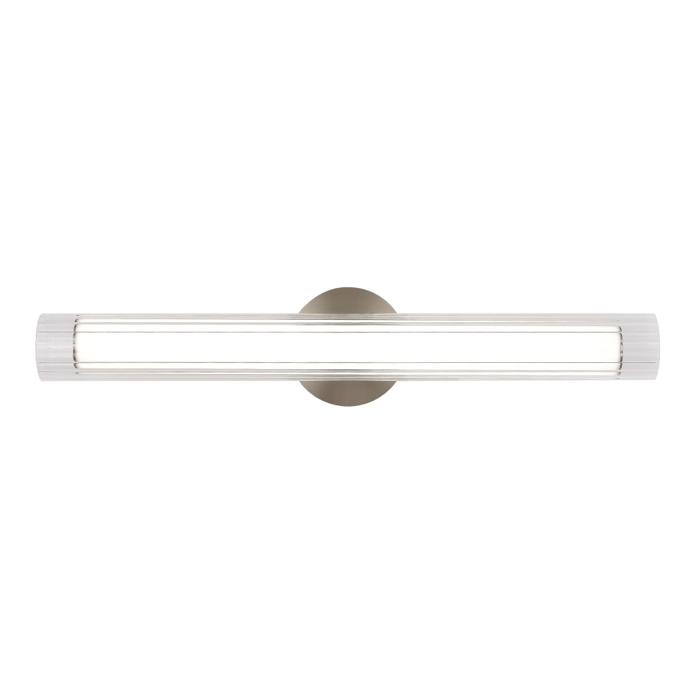 Светильник настенный, Никель/Белый, Прозрачный, ENFYS, LED 13W, 3000K/4000K/6000K