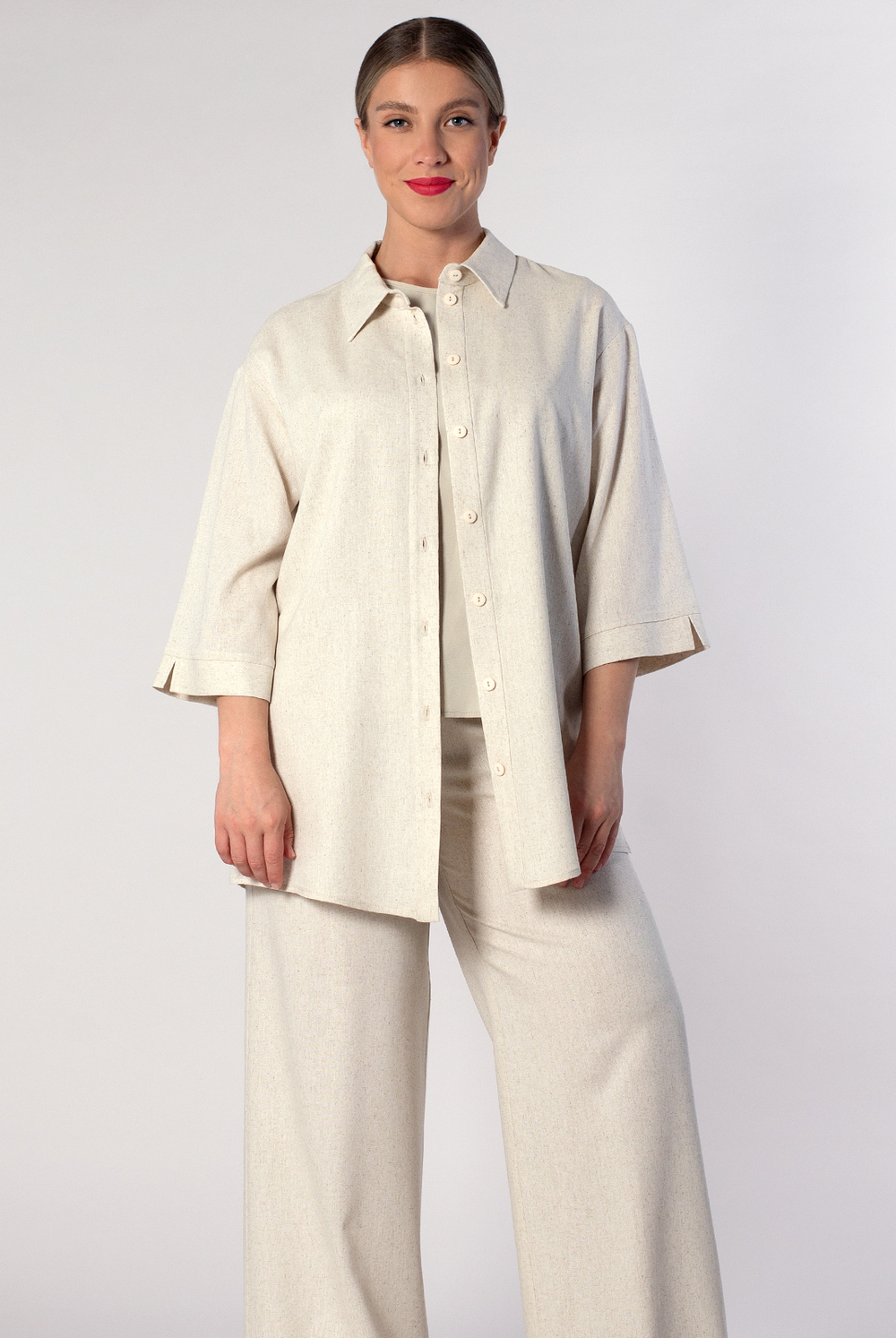 Брюки женские 4323ВП, льняной #363Лен024323ВП