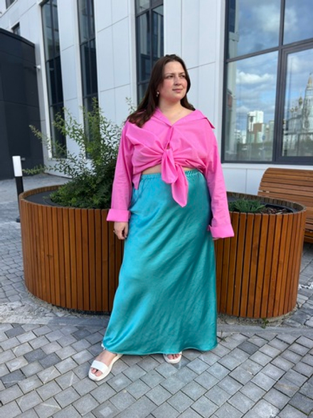 Юбка "Силуэт" бирюза