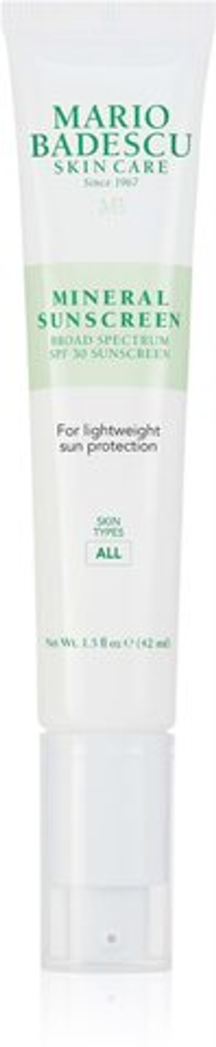 Mario Badescu Mineral Sunscreen - защитный крем с минералами /  SPF 30 42  ml  / GTIN 785364904248