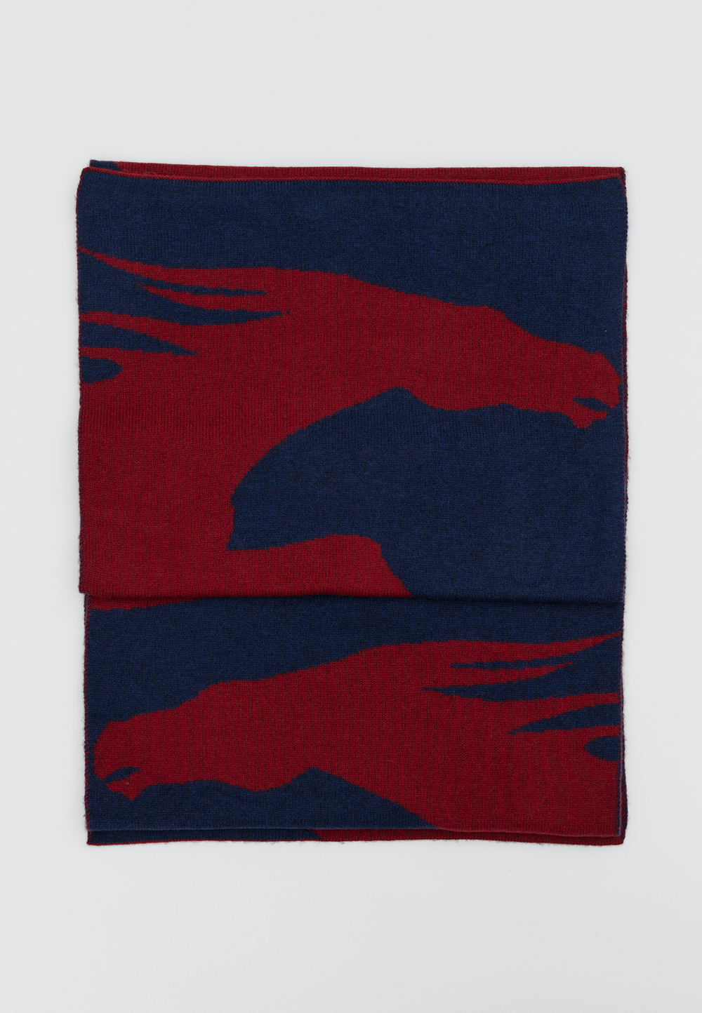 Шерстяной шарф ARGYMAQ BURGUNDY BLUE