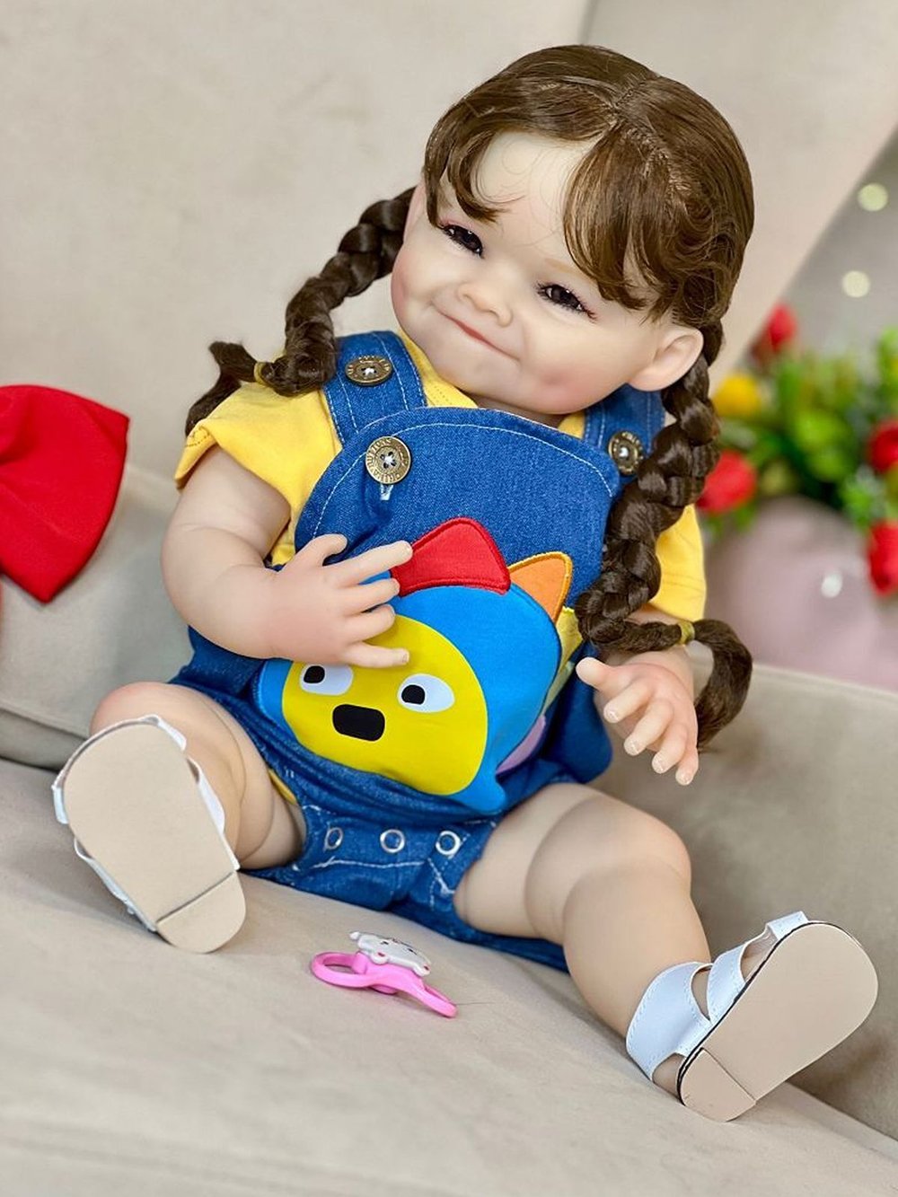 Кукла Реборн виниловая 55см в пакете (FA-180A)