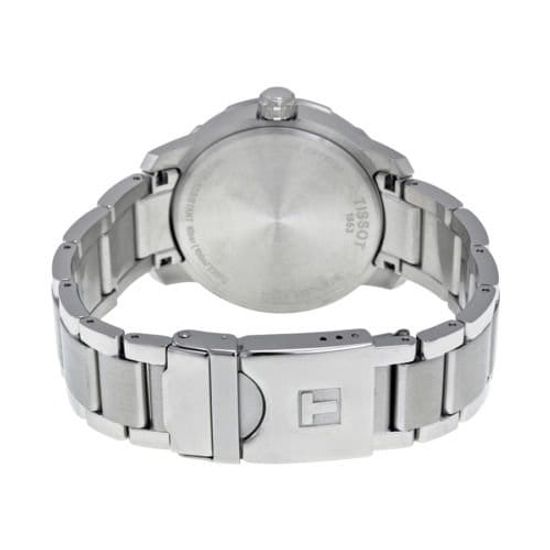 Мужские швейцарские часы с секундомером Tissot T095.417.11.037.00 вид сзади