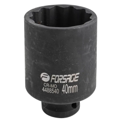 Головка ударная глубокая 40мм (12гр.), 1/2'' Forsage F-4488540