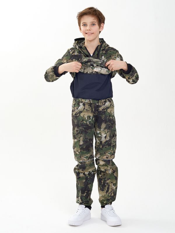 Костюм летний Антигнус-Детский ткань Сорочка цвет Зелёный питон