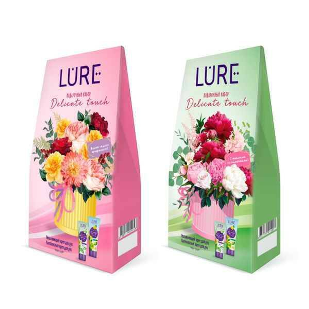 Набор подарочный Lure Delicate Touch Bio Крем д/рук Увлажняющий 75мл+Крем д/рук Комплексный уход 75м