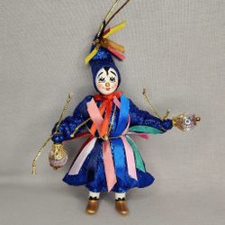 Ёлочная игрушка Гном с фонариками