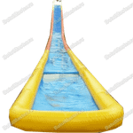 Водная горка с надувным дном, герметичная ТУРБО "Капля", длина 80 метров