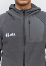 Флисовая кофта на замке ARGYMAQ EXPLORER GREY