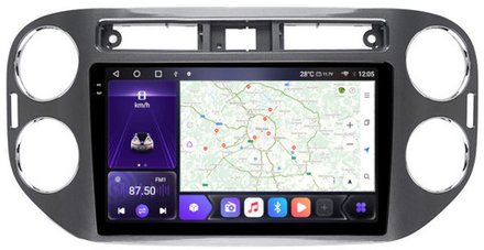 Магнитола для Volkswagen Tiguan 2011-2017 - Carmedia OL-9908-2 QLed+2K, Android 12, ТОП процессор, CarPlay, SIM-слот