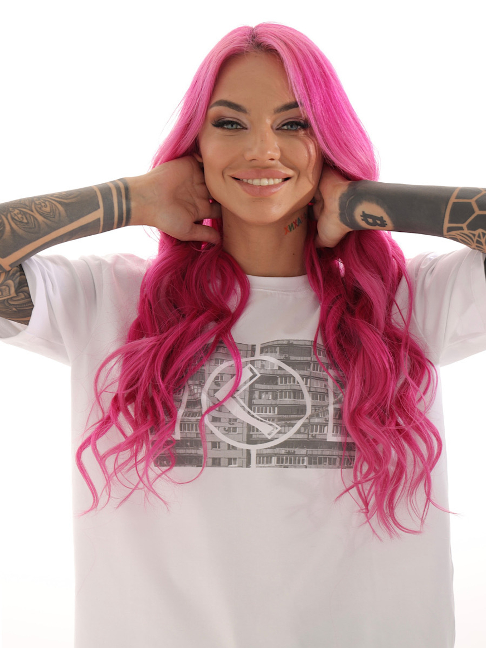 Футболка панелька белая Город Горький женская